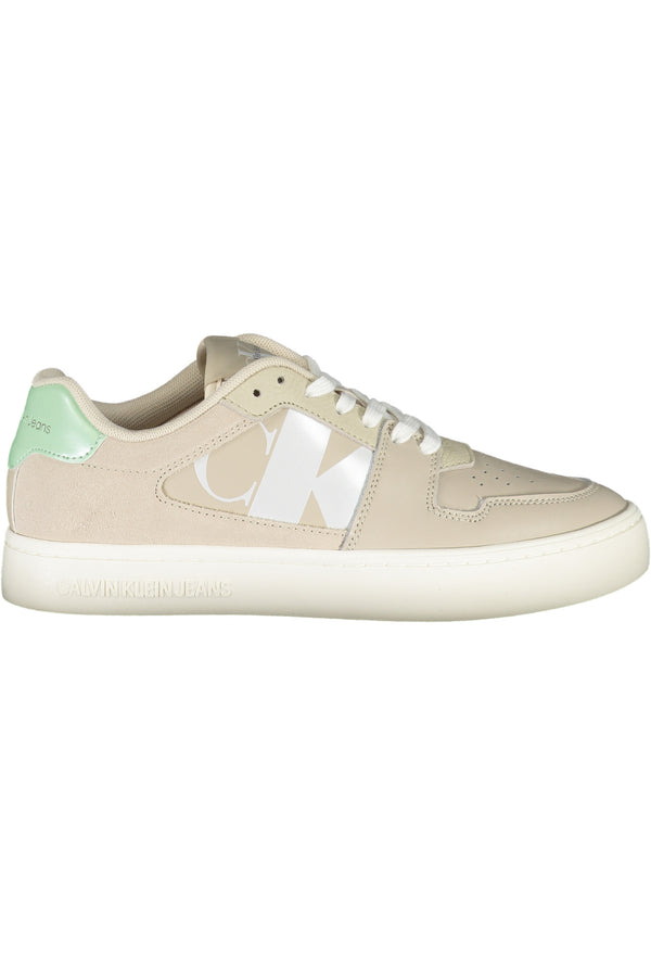 Calvin Klein Baskets Femme Beige - stylesgateway
