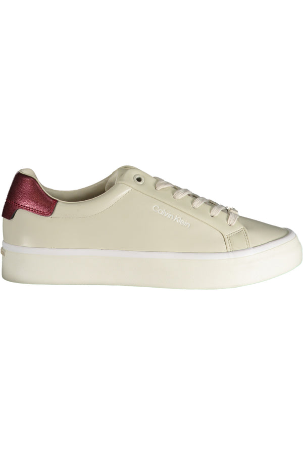 Calvin Klein Baskets Femme Beige - stylesgateway