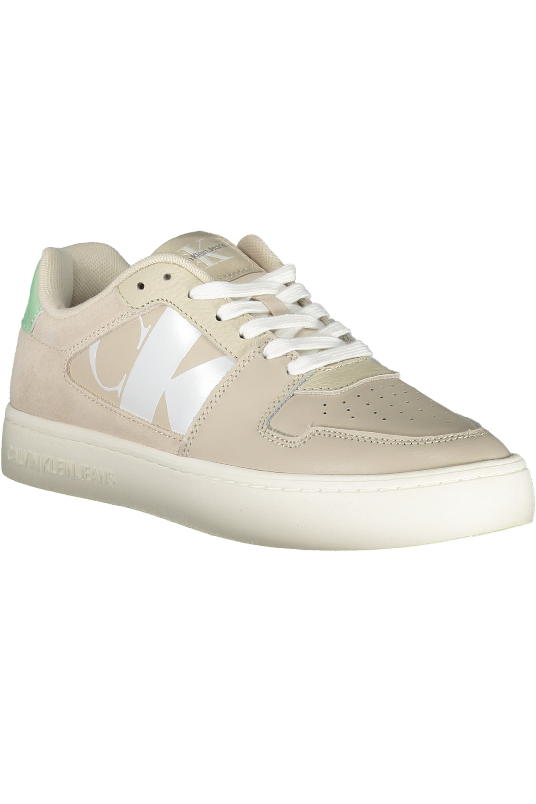 Calvin Klein Baskets Femme Beige - stylesgateway