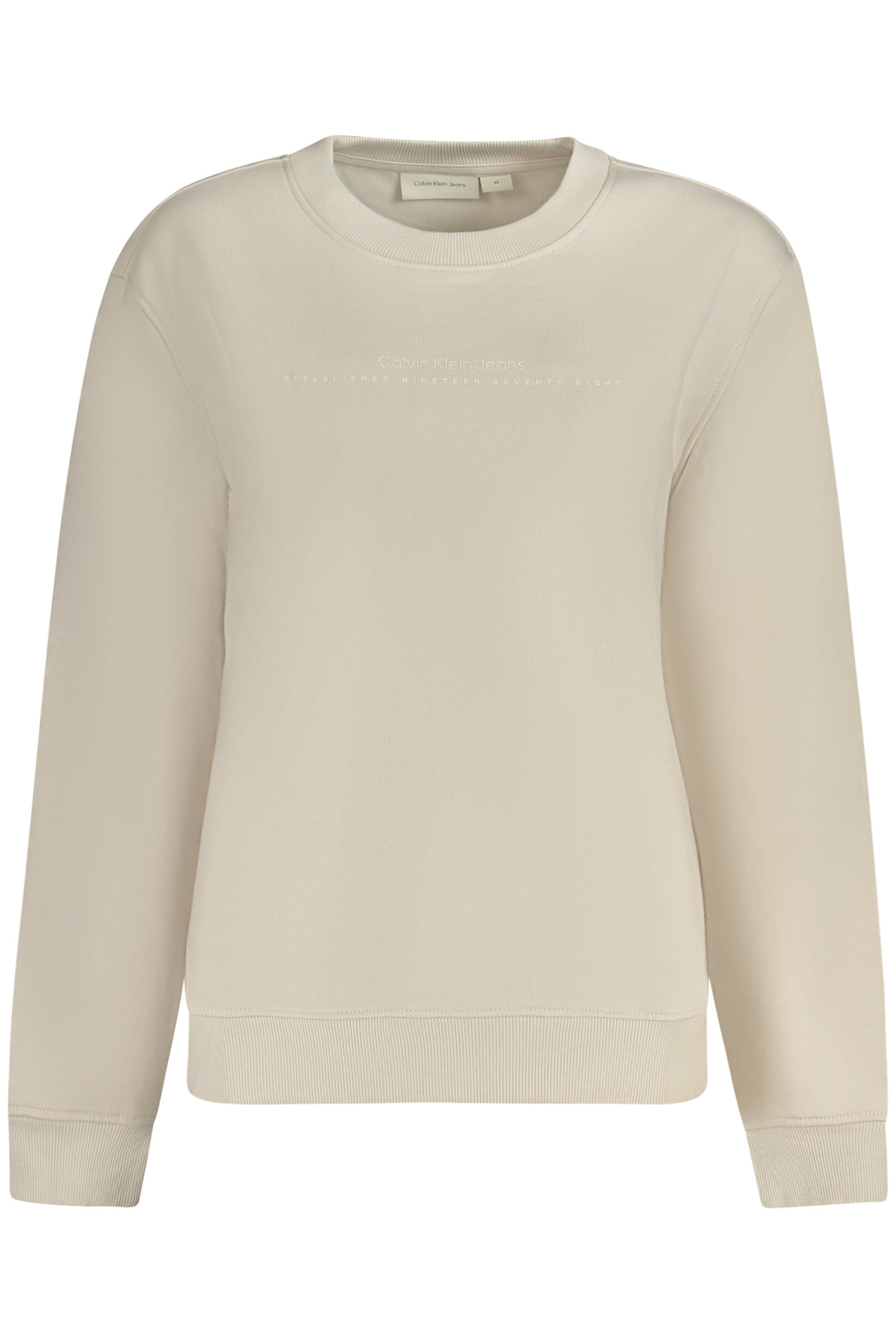 Calvin Klein Sweatshirts Femme Beige - stylesgateway