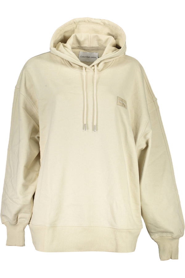 Calvin Klein Sweatshirts Femme Beige - stylesgateway