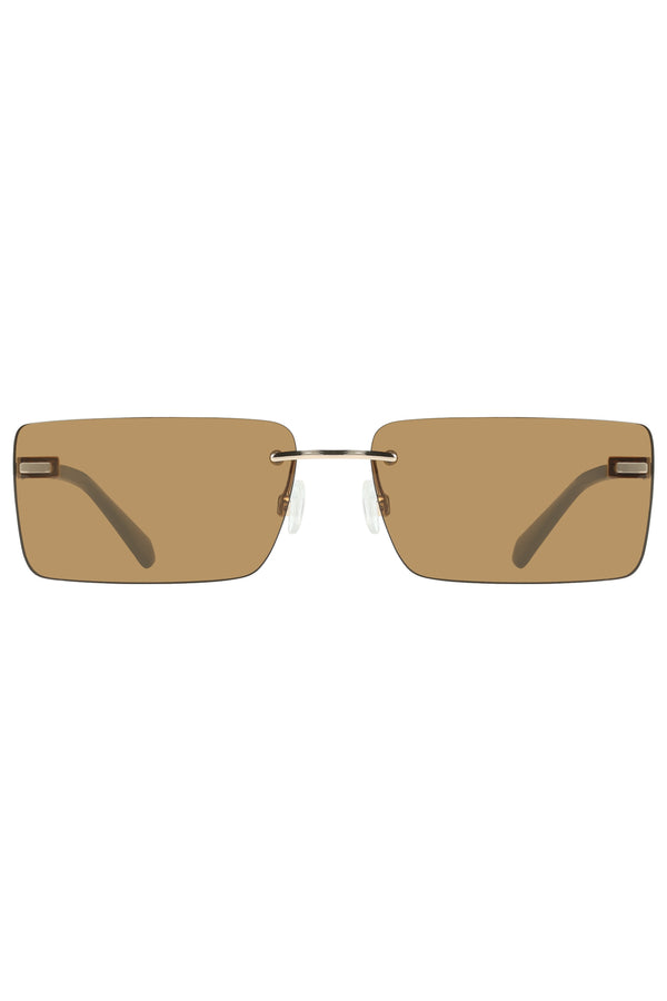 Calvin Klein Lunettes de soleil Femme Beige - stylesgateway