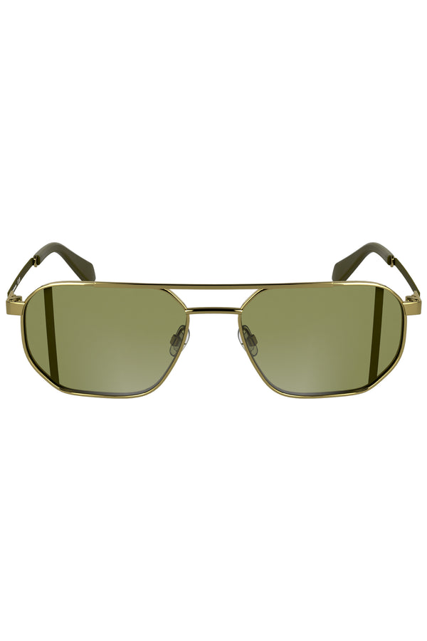 Calvin Klein Lunettes de soleil Homme Or - stylesgateway