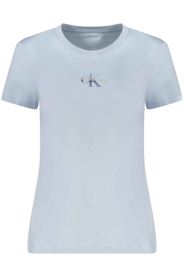 Calvin Klein T-shirts Femme Bleu Ciel - stylesgateway