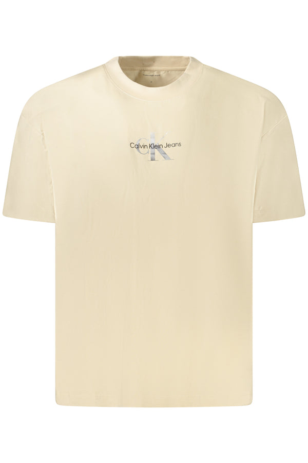 Calvin Klein T-shirts Femme Beige - stylesgateway