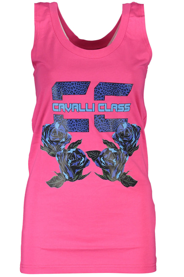 Cavalli Class T-shirts Femme Rose - stylesgateway