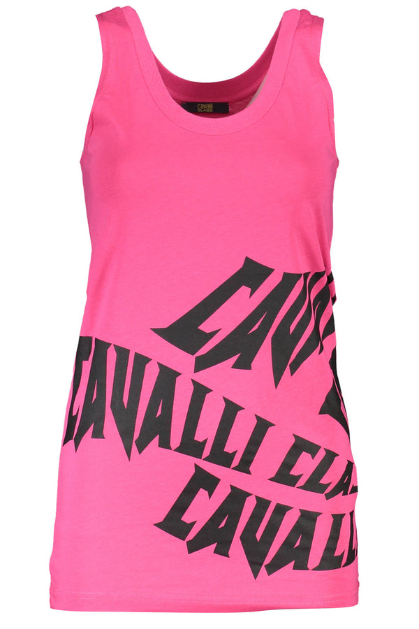 Cavalli Class T-shirts Femme Rose - stylesgateway