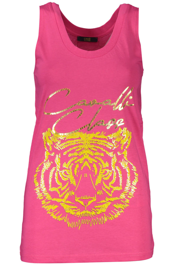 Cavalli Class T-shirts Femme Rose - stylesgateway