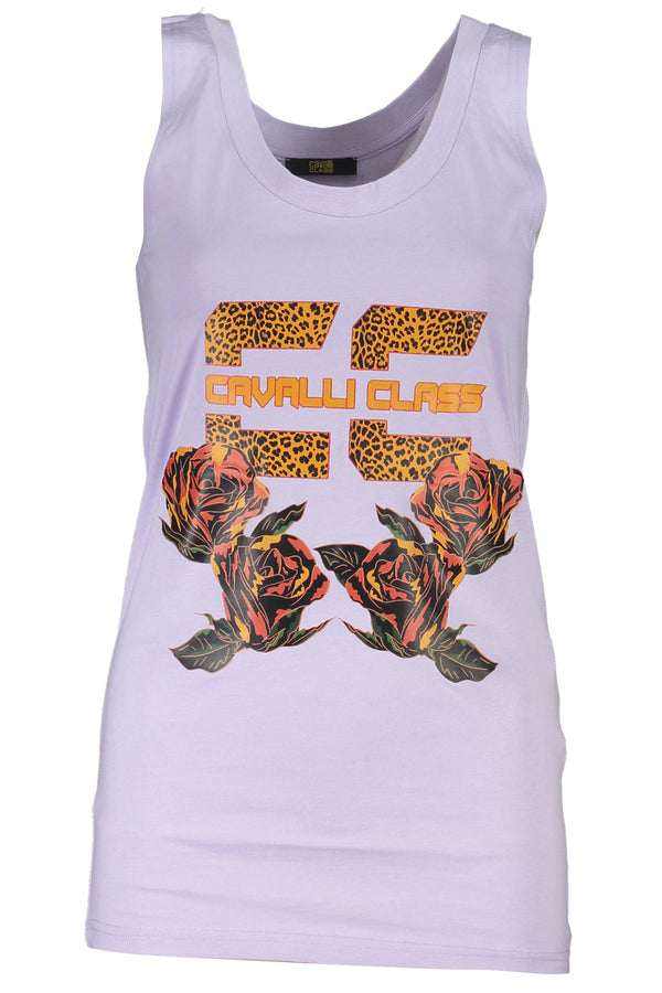 Cavalli Class T-shirts Femme Violet - stylesgateway
