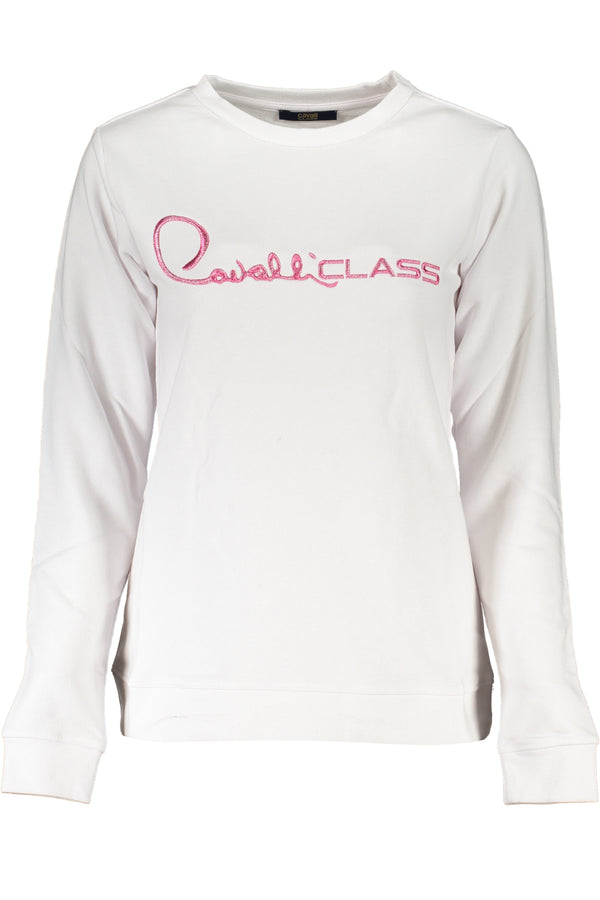Cavalli Class Sweatshirts Femme Blanc - stylesgateway