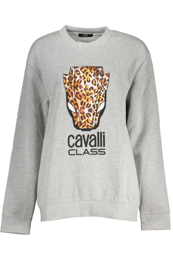 Cavalli Class Sweatshirts Femme Gris - stylesgateway