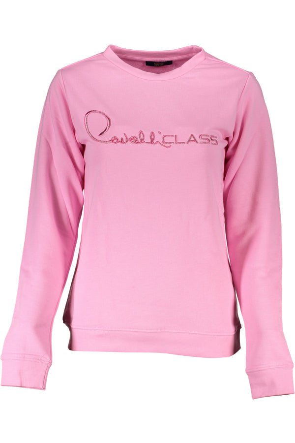 Cavalli Class Sweatshirts Femme Rose - stylesgateway