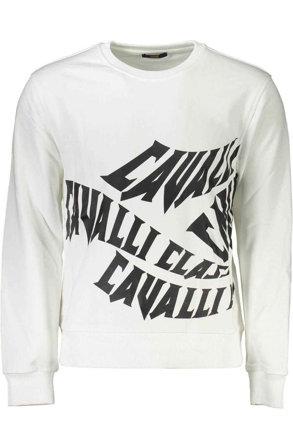 Cavalli Class Sweatshirts Homme Blanc - stylesgateway
