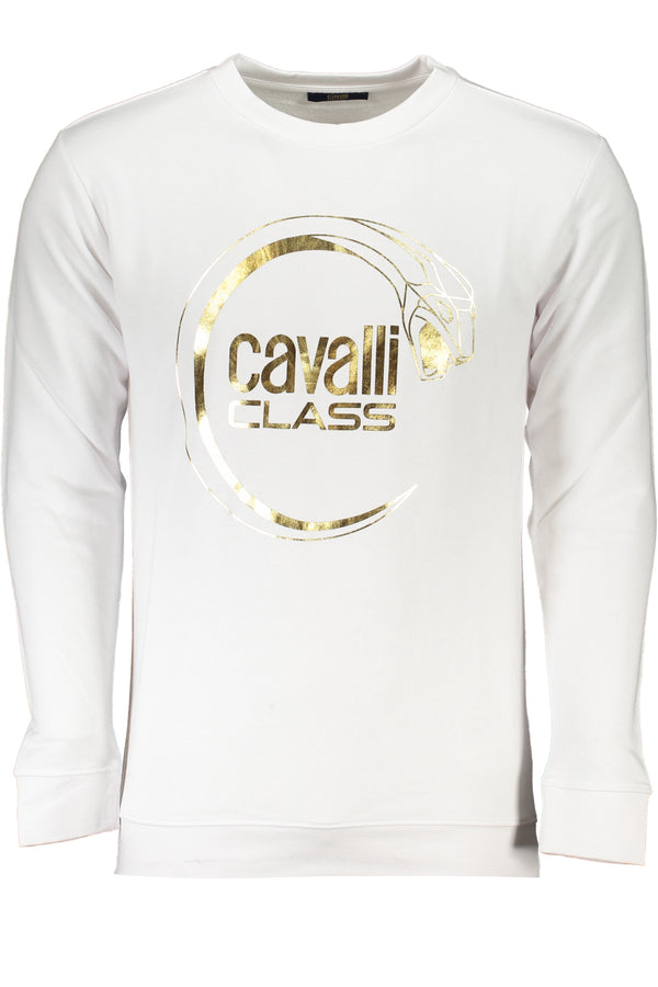 Cavalli Class Sweatshirts Homme Blanc - stylesgateway