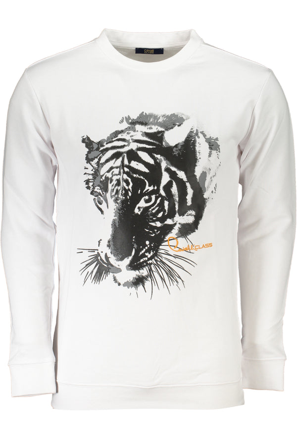 Cavalli Class Sweatshirts Homme Blanc - stylesgateway