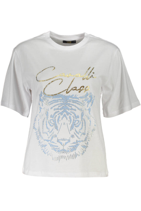 Cavalli Class T-shirts Femme Blanc - stylesgateway