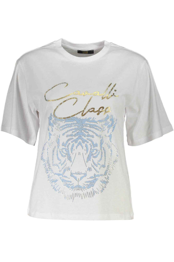Cavalli Class T-shirts Femme Blanc - stylesgateway