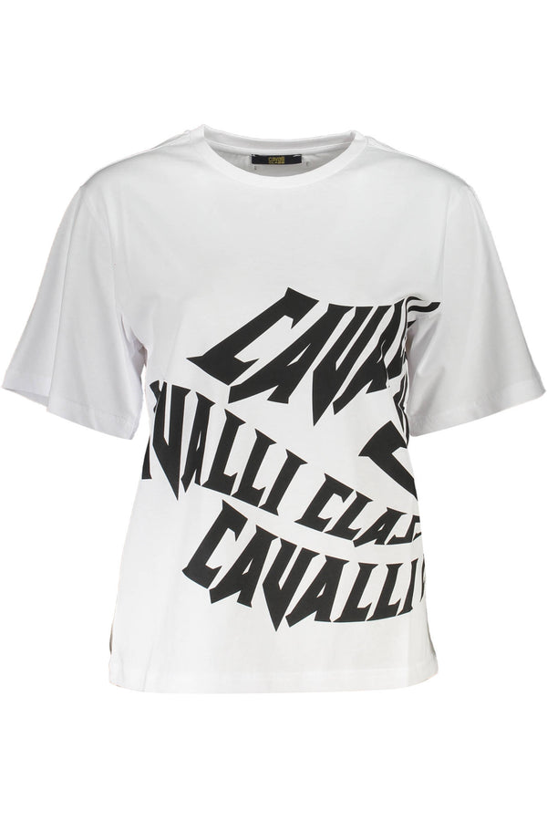 Cavalli Class T-shirts Femme Blanc - stylesgateway
