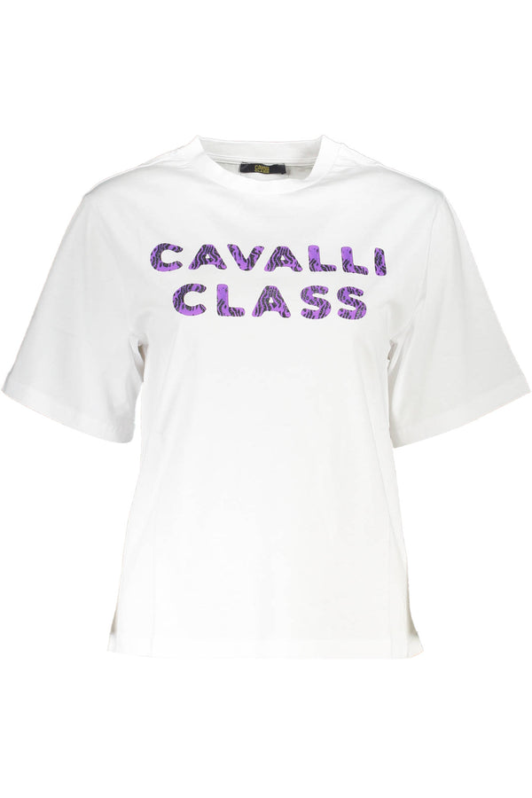 Cavalli Class T-shirts Femme Blanc - stylesgateway