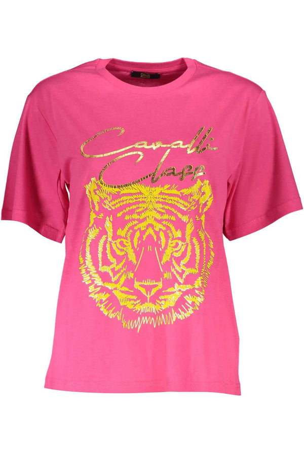 Cavalli Class T-shirts Femme Rose - stylesgateway