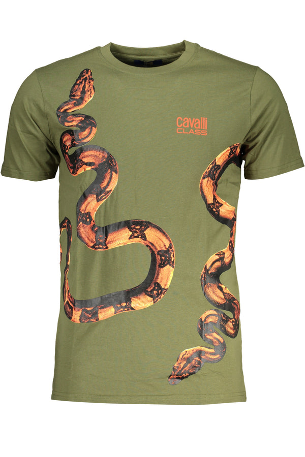 Cavalli Class T-shirts Homme Vert - stylesgateway