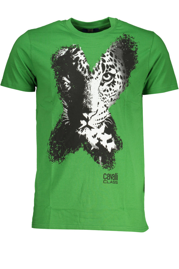 Cavalli Class T-shirts Homme Vert - stylesgateway