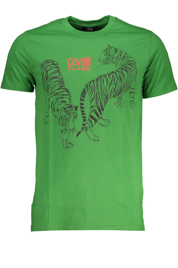 Cavalli Class T-shirts Homme Vert - stylesgateway
