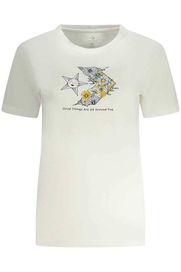 Converse T-shirts Femme Blanc - stylesgateway