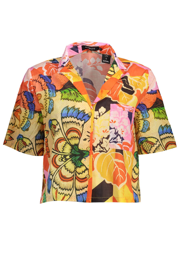 Desigual Chemises Femme Jaune - stylesgateway