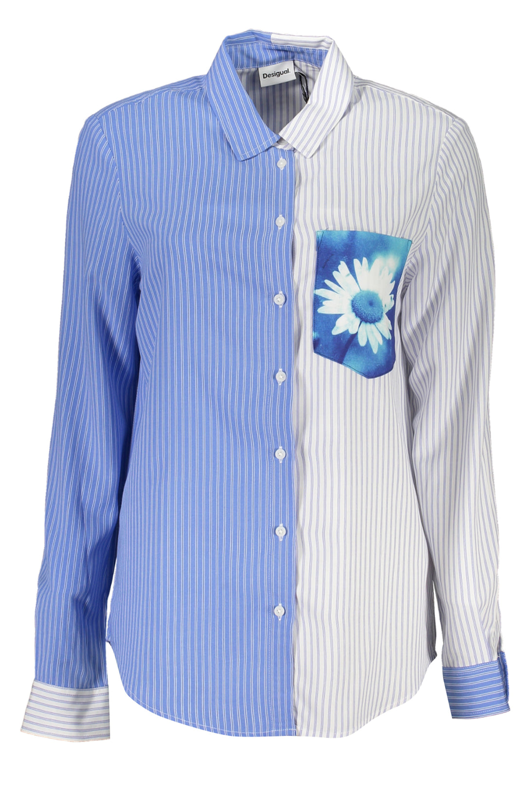 Desigual Chemises Femme Bleu Ciel - stylesgateway