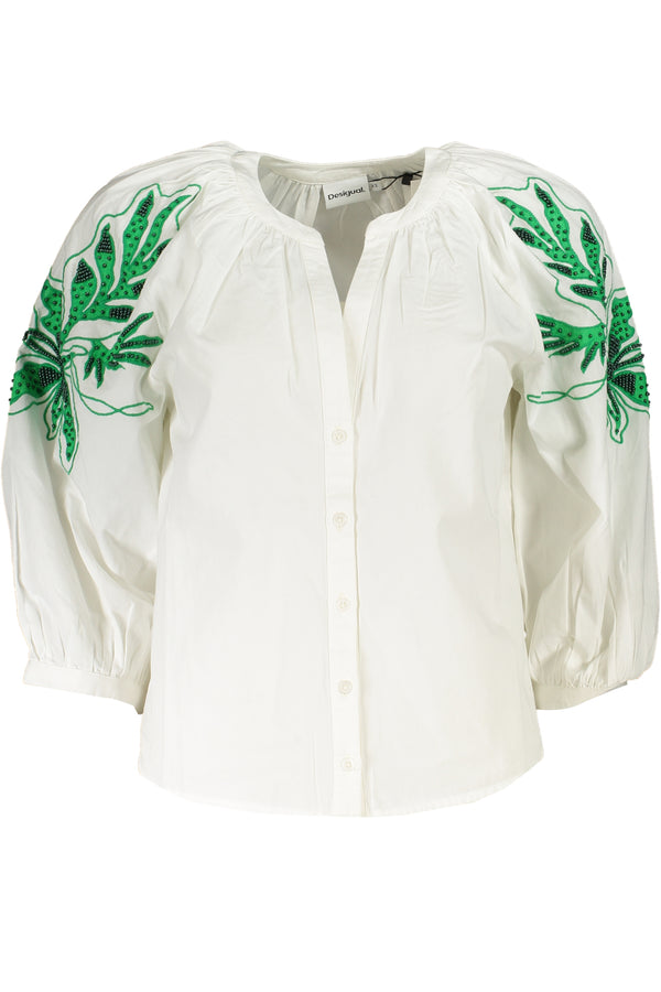Desigual Chemises Femme Blanc - stylesgateway