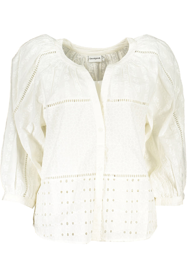 Desigual Chemises Femme Blanc - stylesgateway