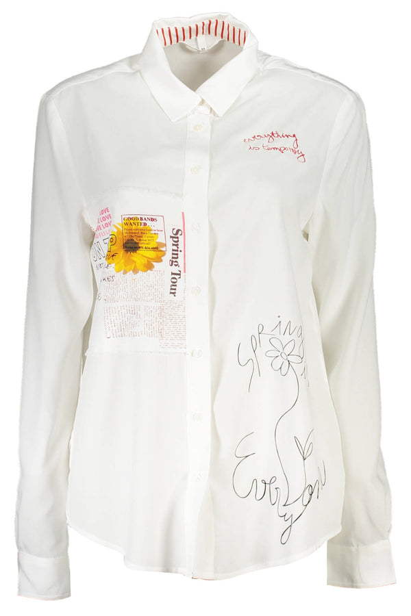 Desigual Chemises Femme Blanc - stylesgateway
