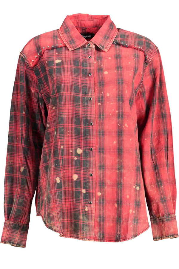 Desigual Chemises Femme Rouge - stylesgateway