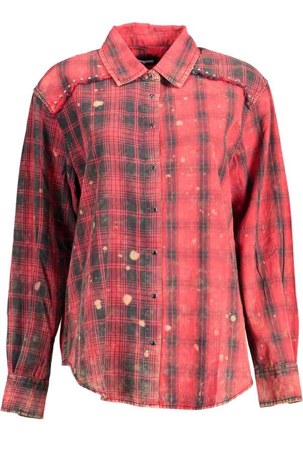 Desigual Chemises Femme Rouge - stylesgateway