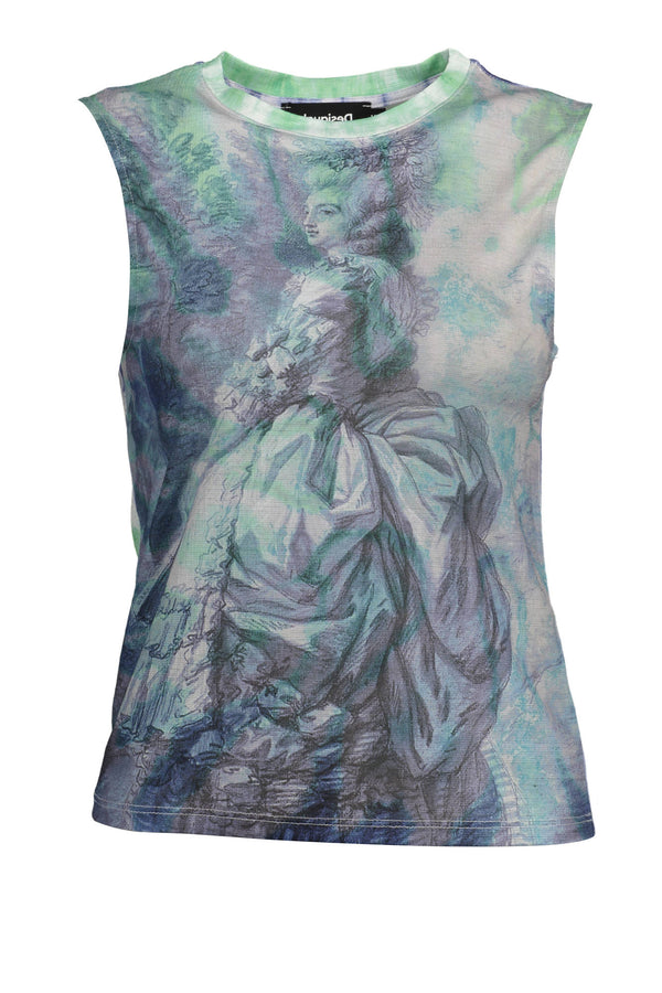 Desigual T-shirts Femme Bleu Ciel - stylesgateway