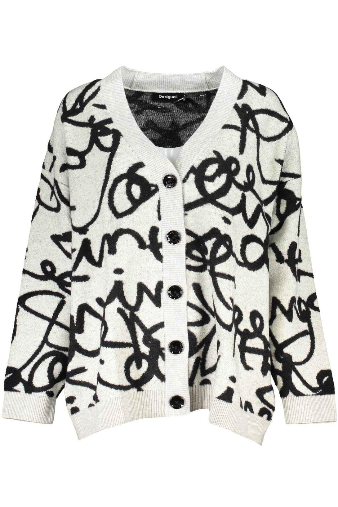 Desigual Sweaters Femme Blanc - stylesgateway