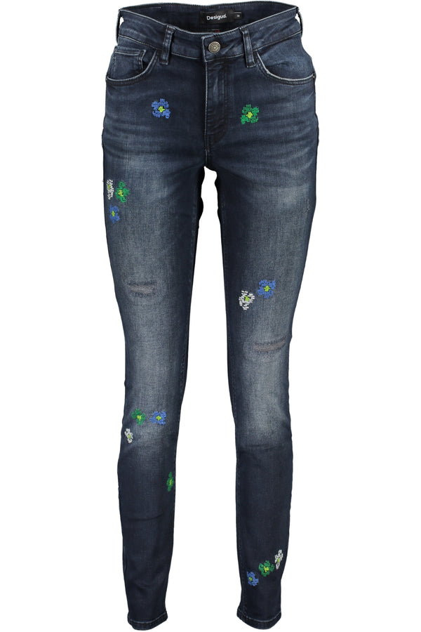 Desigual Jeans Femme Bleu - stylesgateway