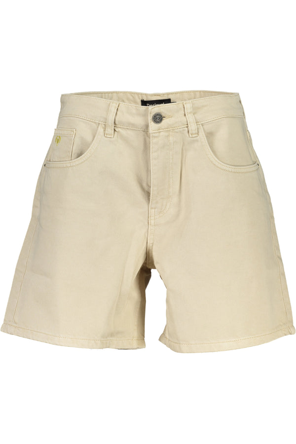 Desigual Short Femme Beige - stylesgateway