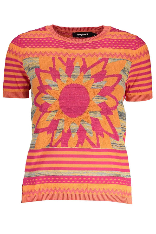 Desigual Sweaters Femme Orange - stylesgateway