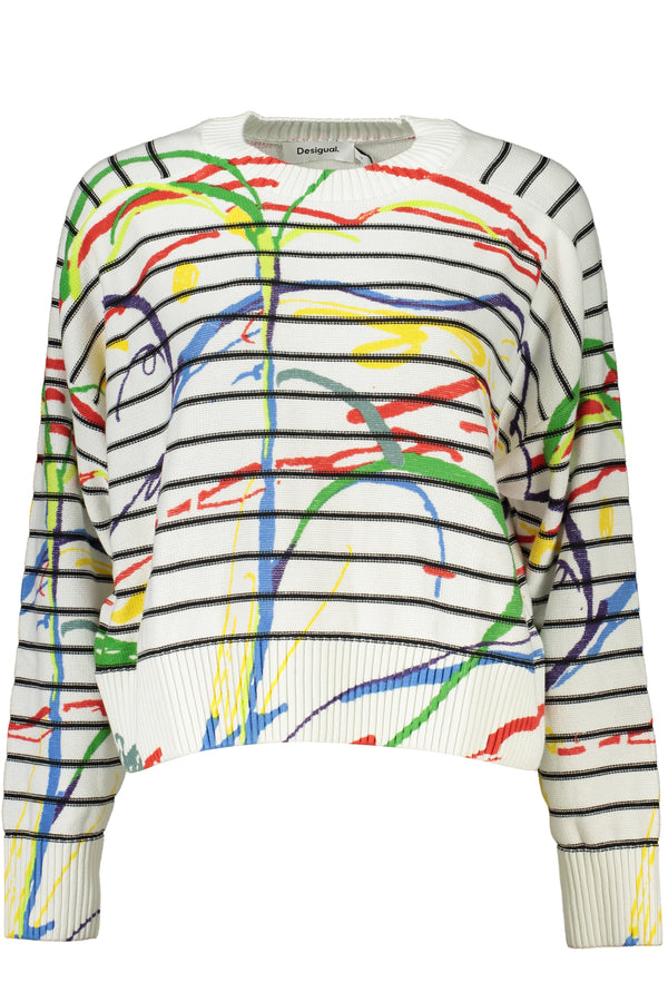 Desigual Sweaters Femme Blanc - stylesgateway
