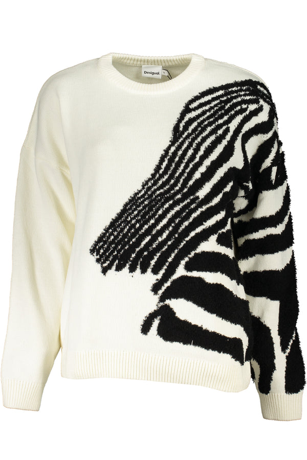 Desigual Sweaters Femme Blanc - stylesgateway