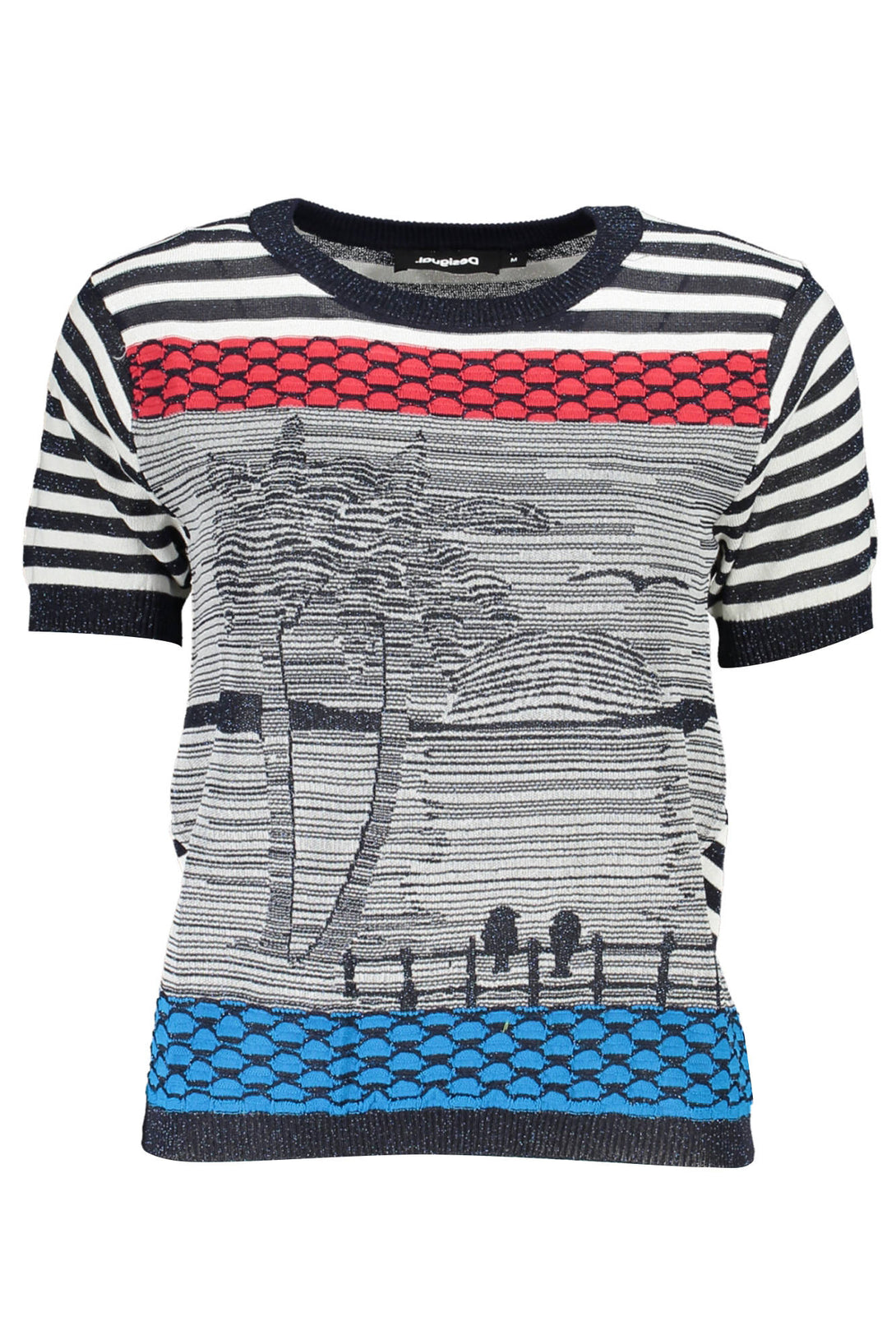 Desigual Sweaters Femme Bleu - stylesgateway