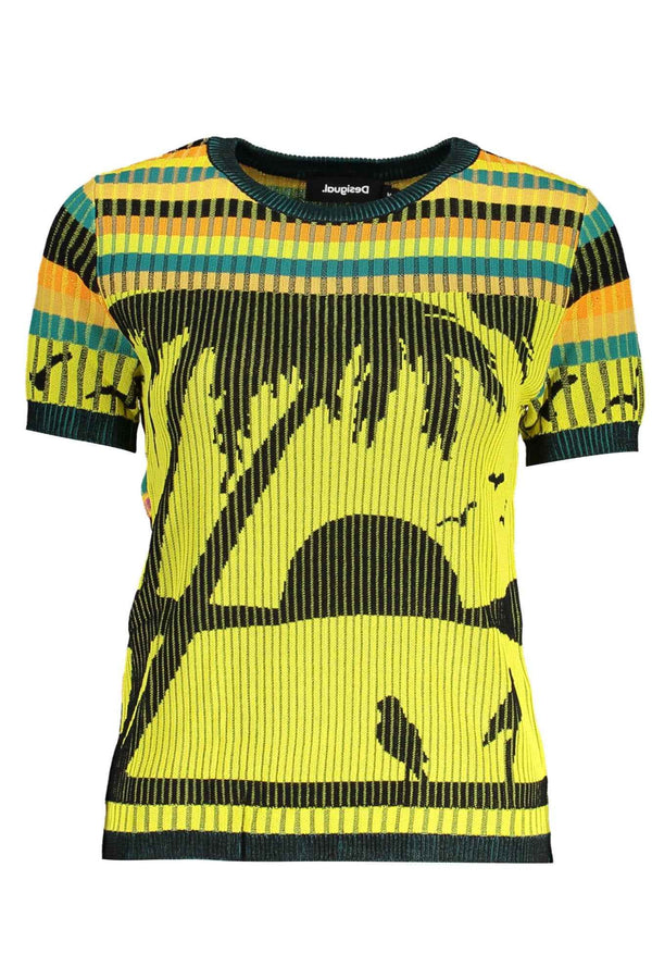 Desigual Sweaters Femme Jaune - stylesgateway