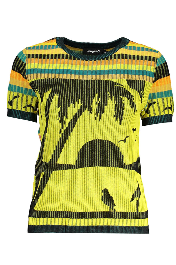 Desigual Sweaters Femme Jaune - stylesgateway