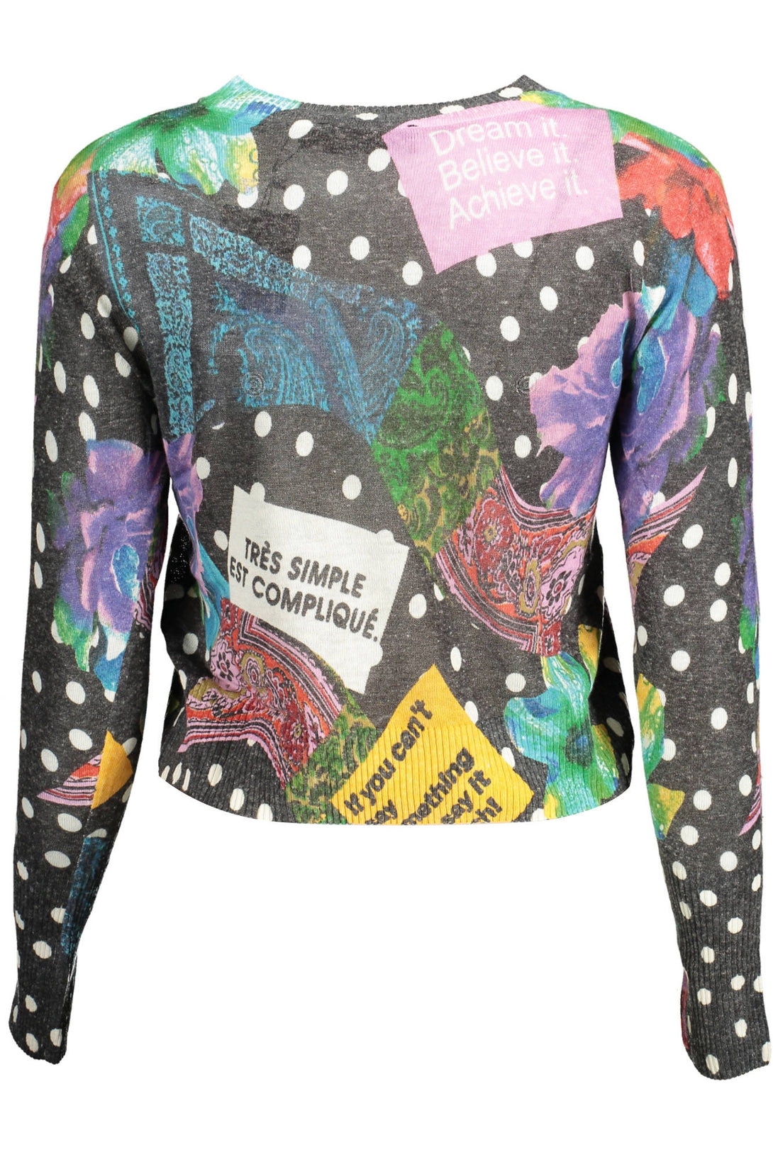 Desigual Sweaters Femme Noir - stylesgateway