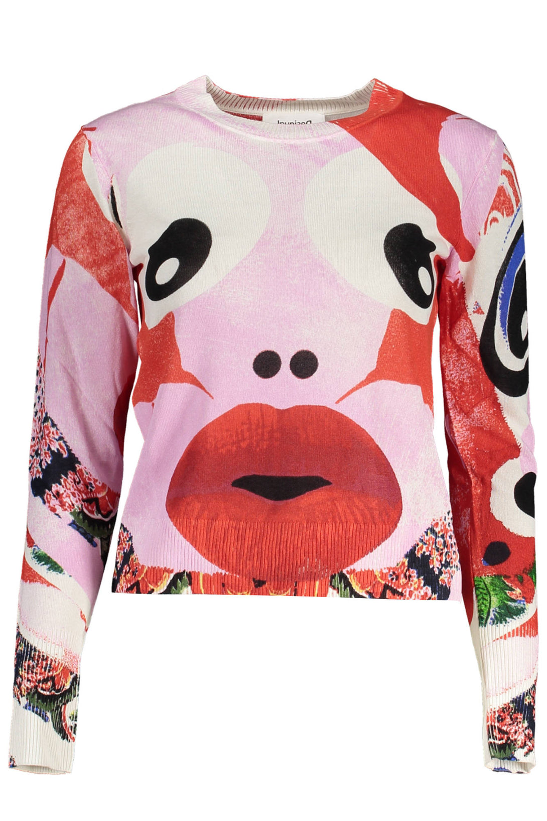 Desigual Sweaters Femme Rose - stylesgateway