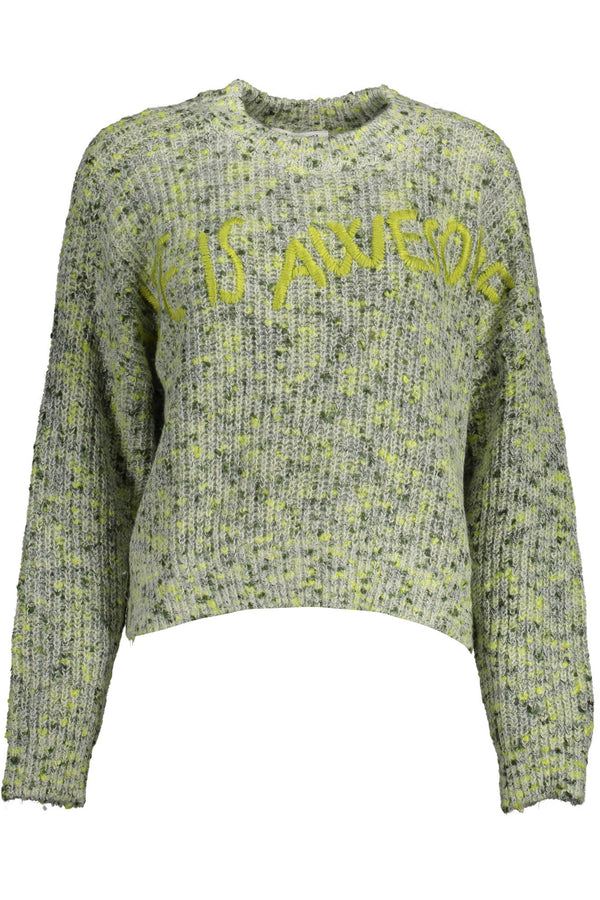 Desigual Sweaters Femme Vert - stylesgateway