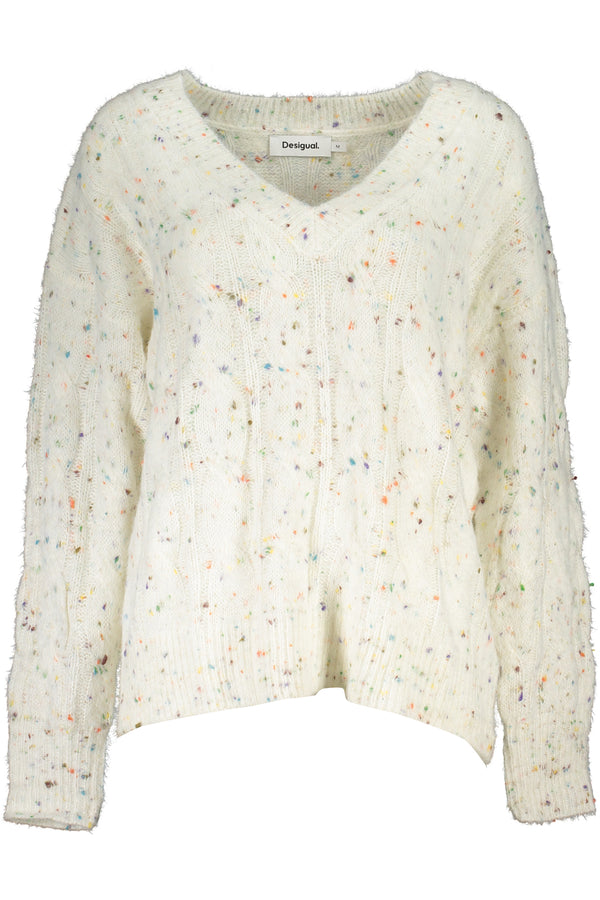 Desigual Sweaters Femme Blanc - stylesgateway