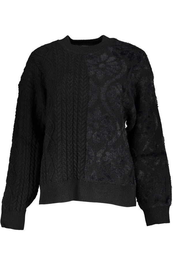 Desigual Sweaters Femme Noir - stylesgateway